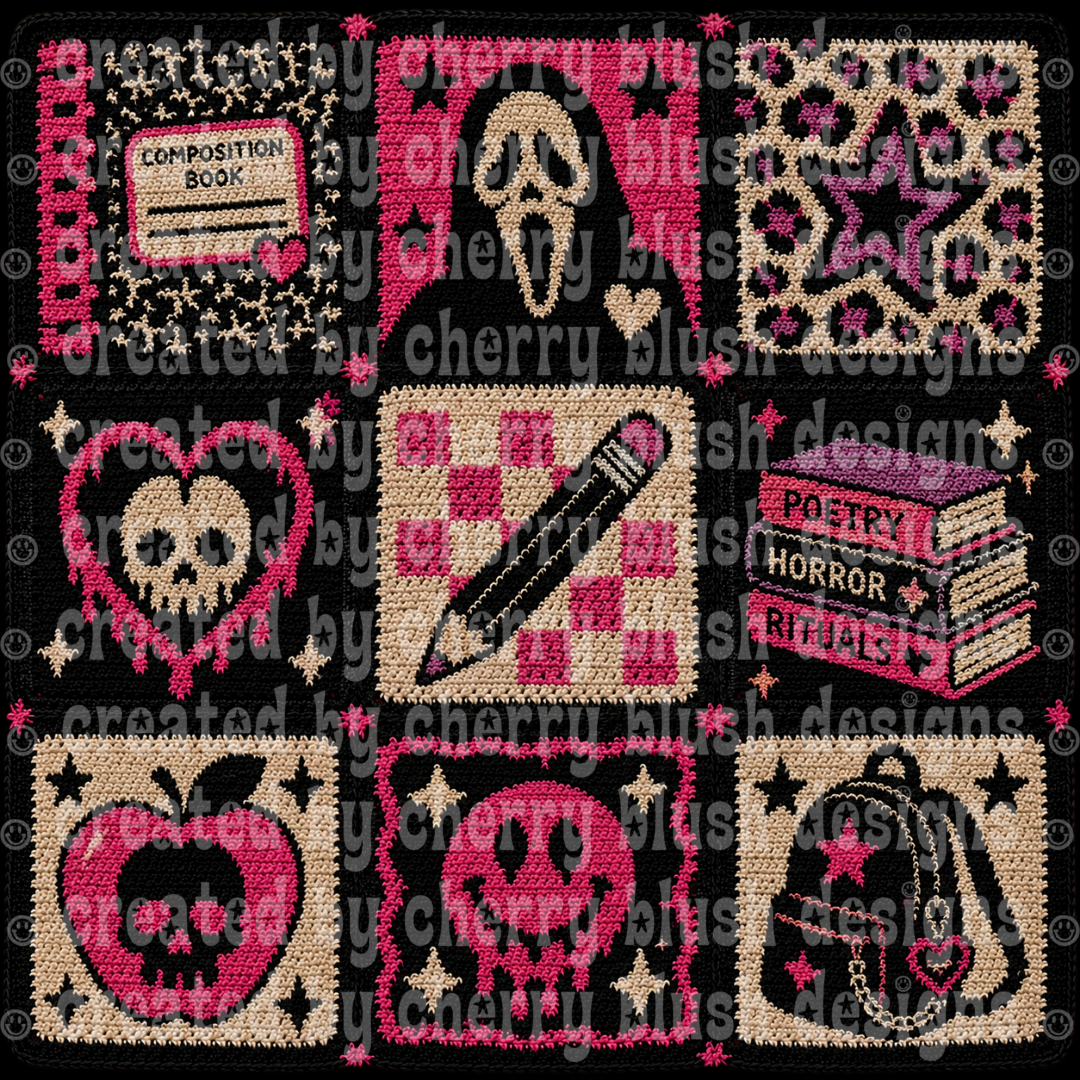 School of Horrors Crochet Seamless