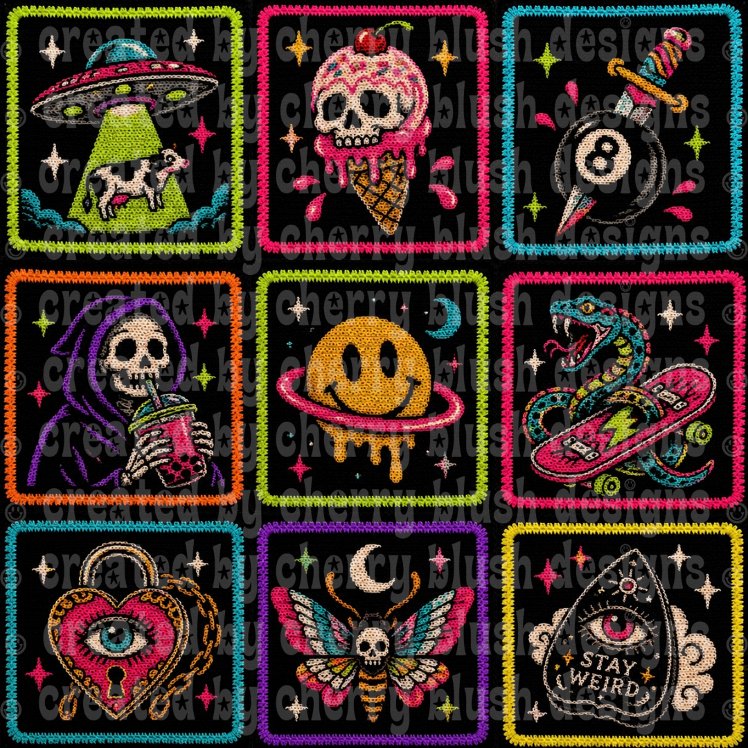 Weird Horror Crochet Seamless