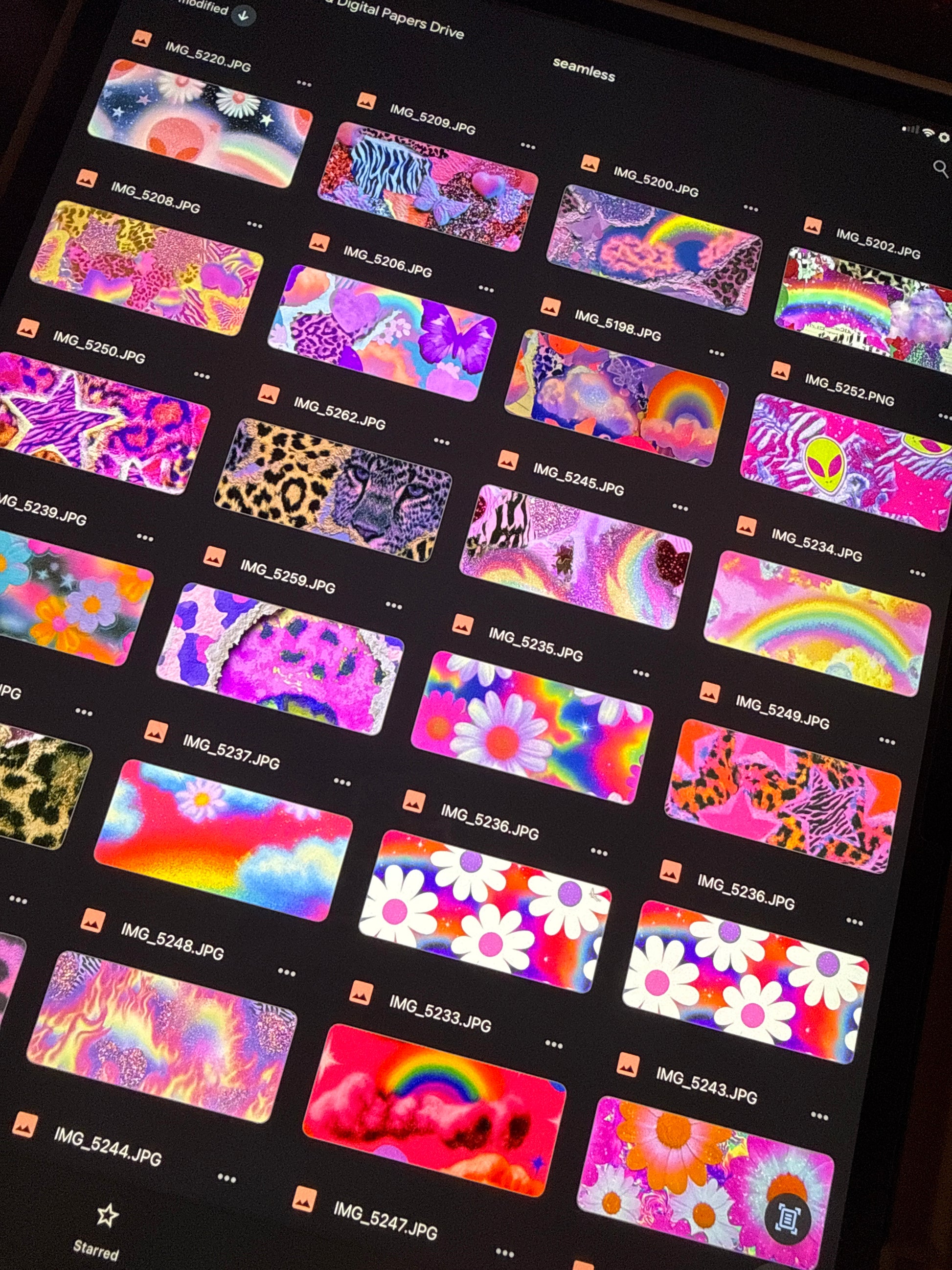 30+ Dopamine Backgrounds & Digital Paper Bundle | Seamless Pattern Pack