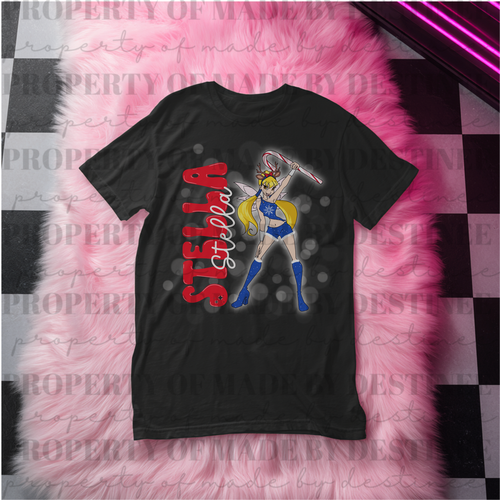 💫 Winx Club Stella Christmas PNG | Retro Holiday Character Design for Tees, DTF & Sublimation | Made by Destinee x Ditsy Gal Designs