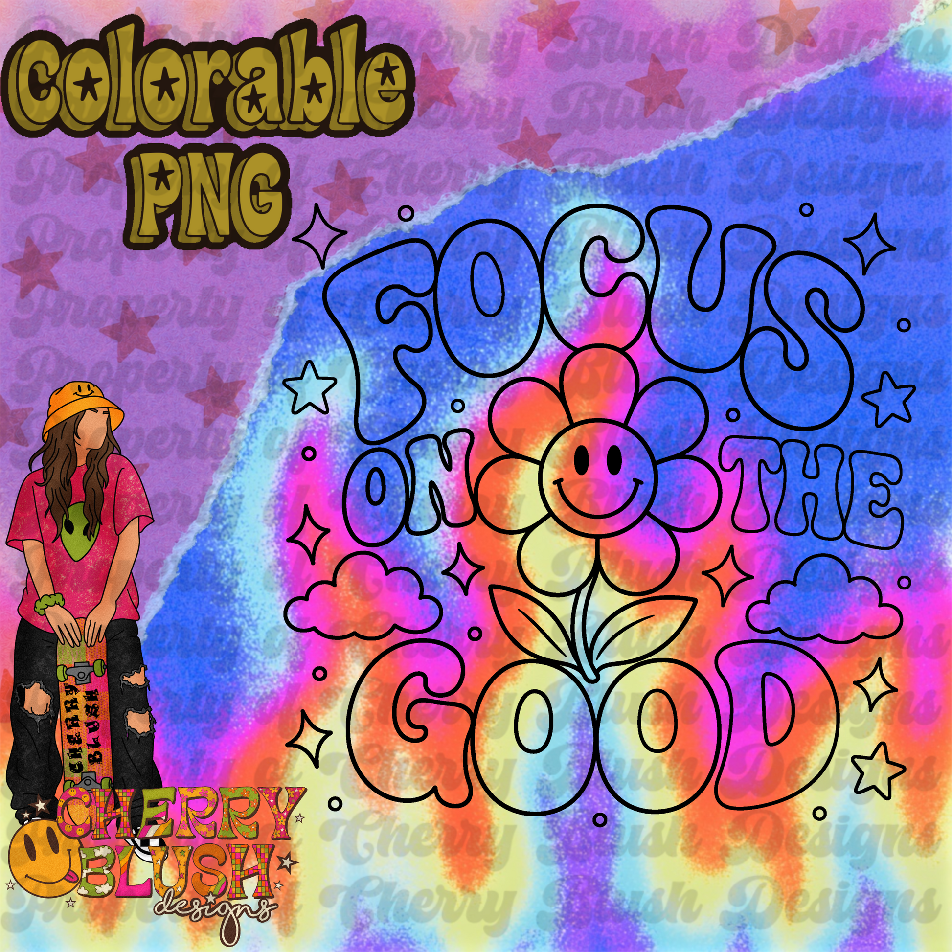 Focus on the Good Colorable PNG