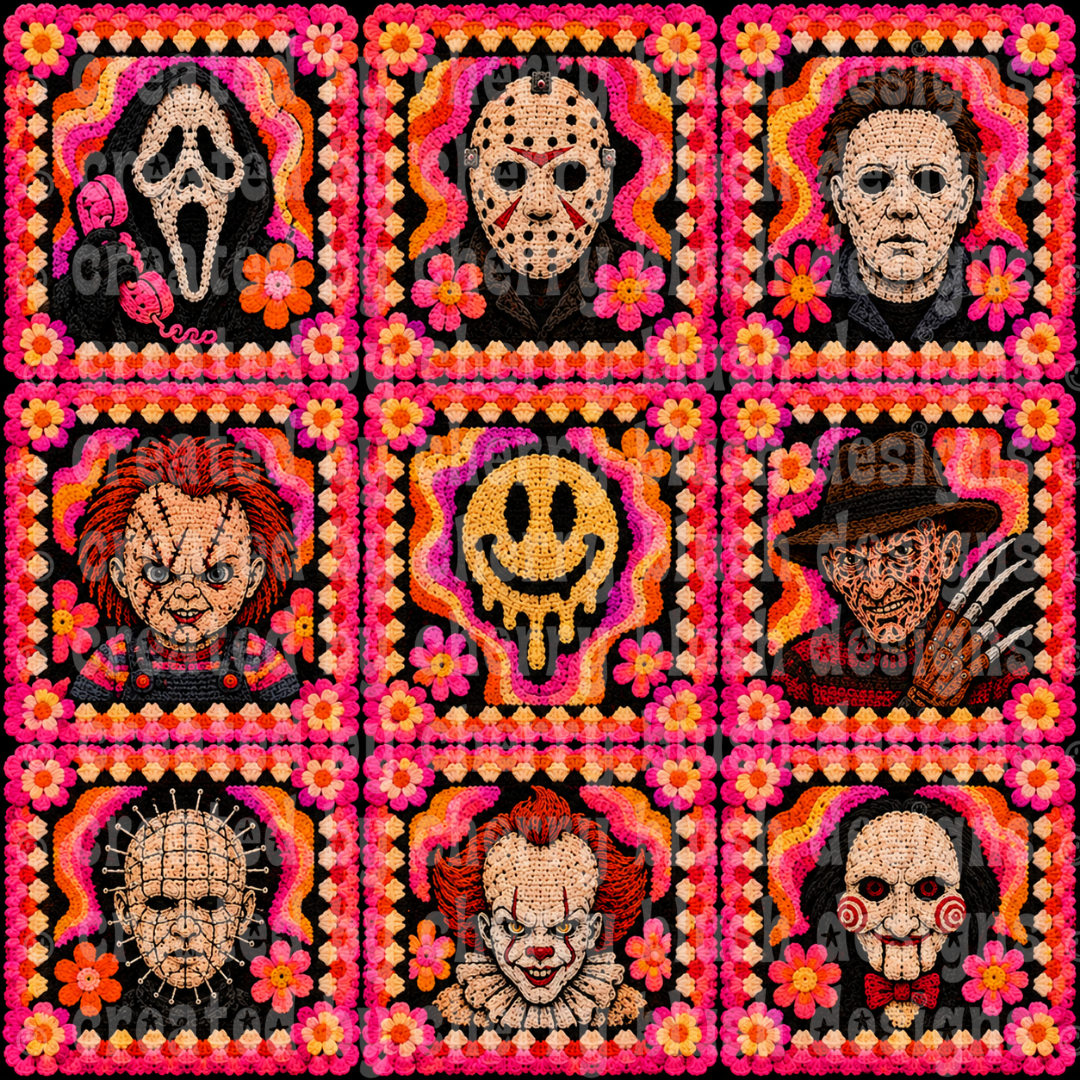 Groovy Horror Crochet Seamless