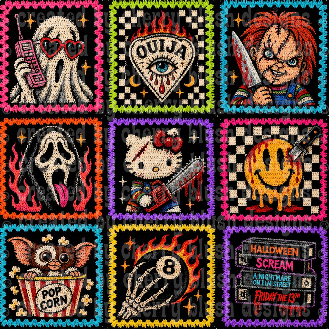 Cute Horrors Crochet Seamless
