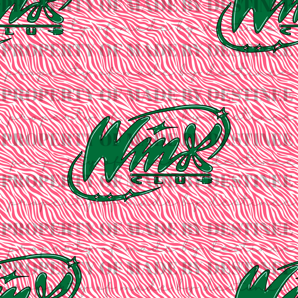 ✨ Winx Club Christmas Seamless Pattern Bundle | Retro Holiday PNG Backgrounds | Checkerboard, Animal Print & Grunge Variants