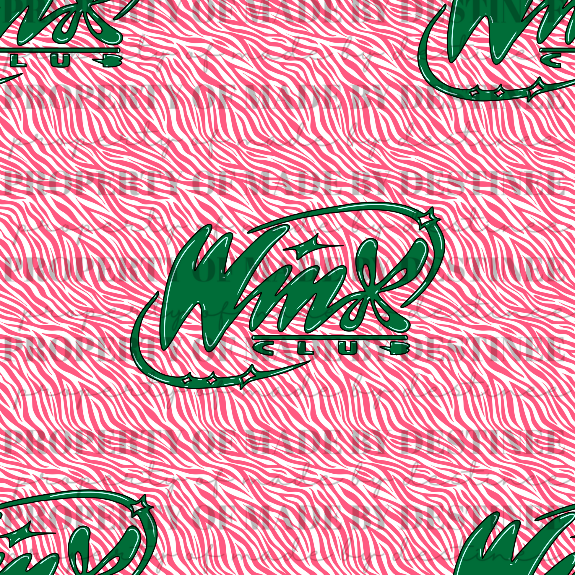 ✨ Winx Club Christmas Seamless Pattern Bundle | Retro Holiday PNG Backgrounds | Checkerboard, Animal Print & Grunge Variants