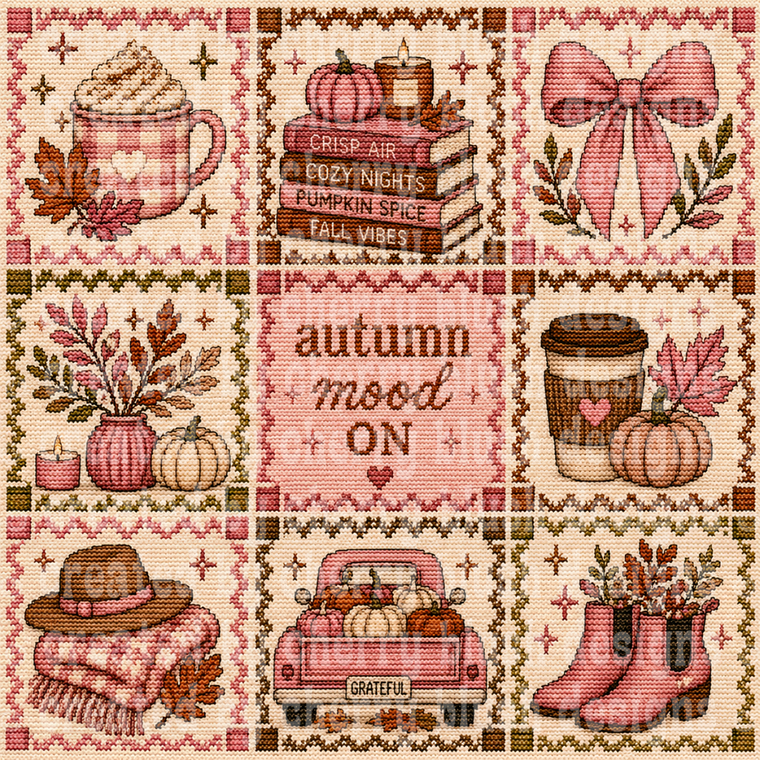 Autumn Mood On Crochet Seamless