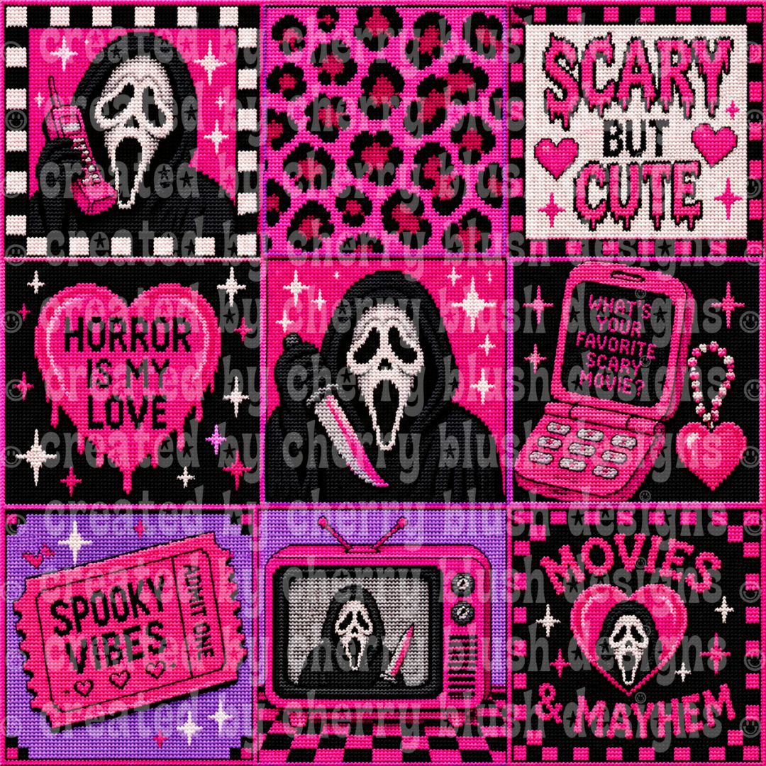 Horror is my Love Crochet Seamless