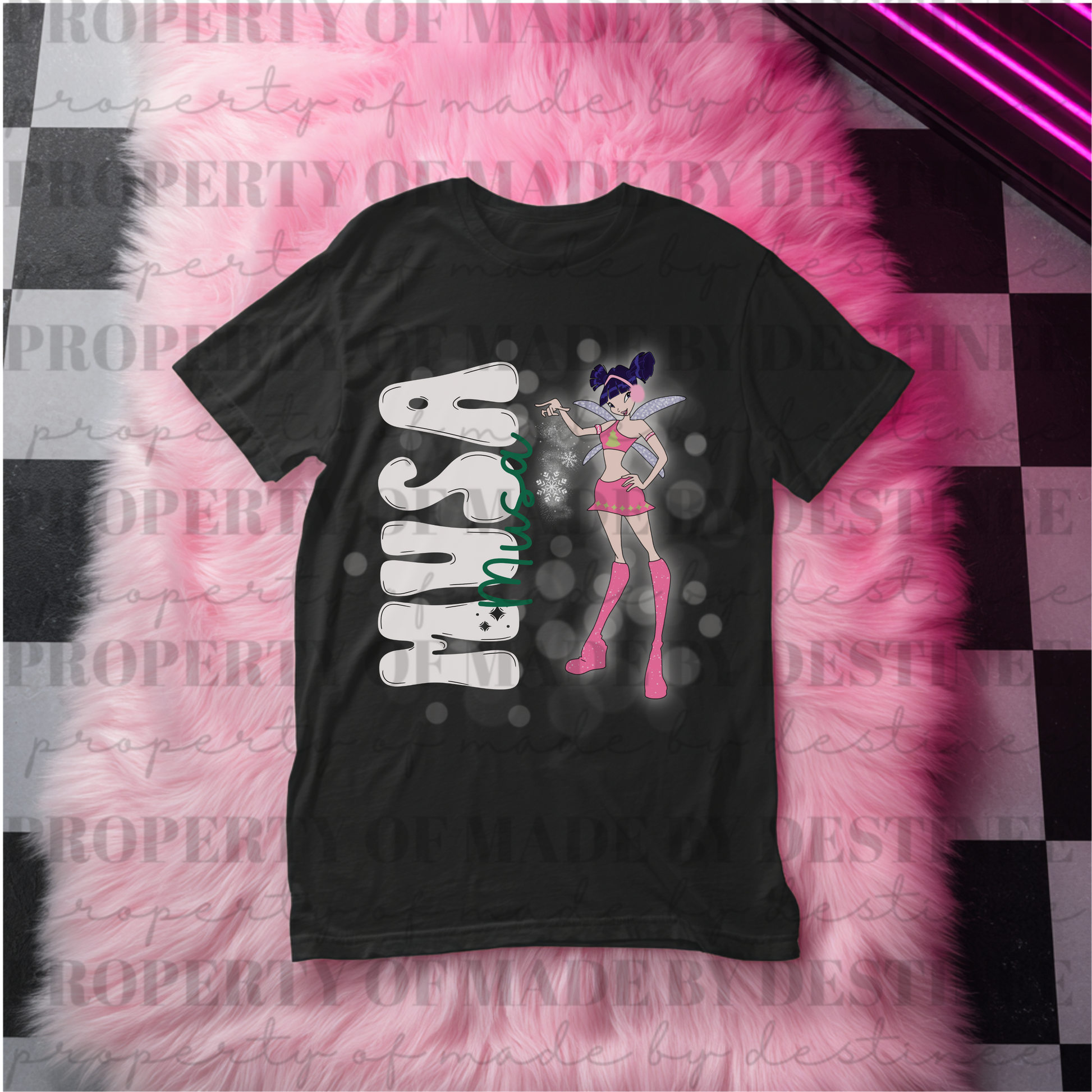 💖 Winx Club Musa Christmas PNG | Retro Holiday Character Design for Tees, DTF & Sublimation | Made by Destinee x Ditsy Gal Designs