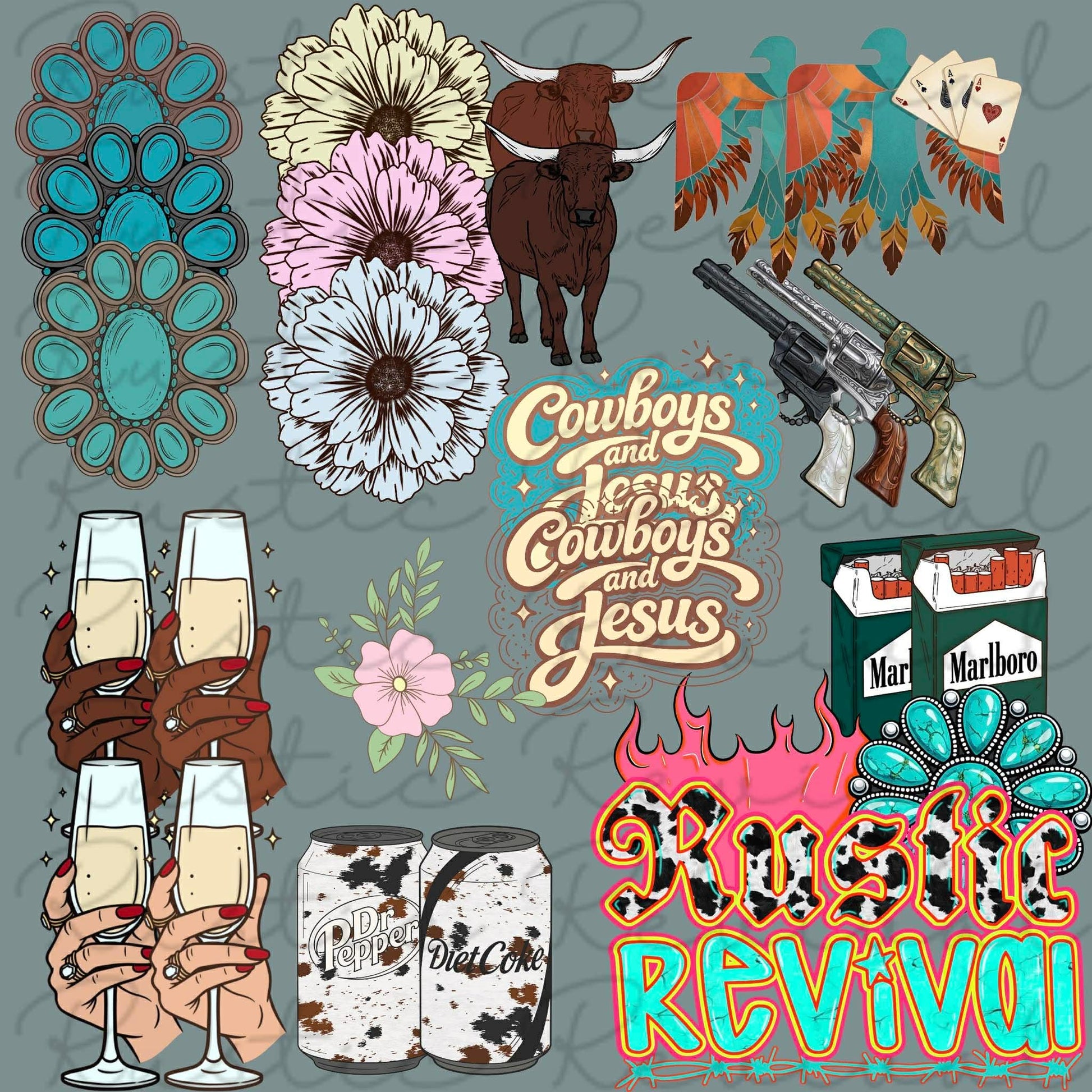 creators gone wild collab | neon cowgirl x cherry blush x rustic revival