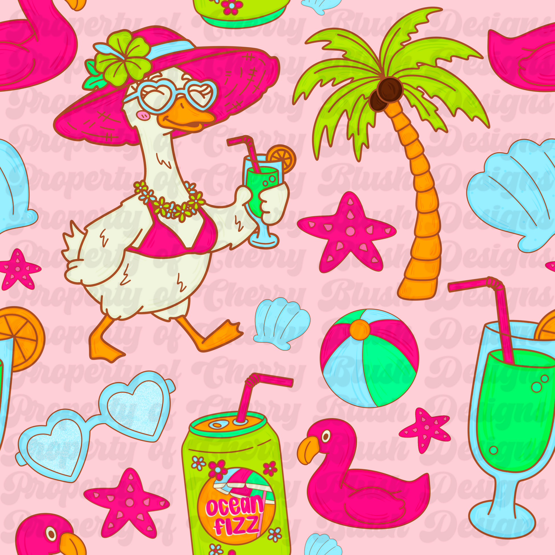 Summer Goose Ocean Fizz Seamless + Coord