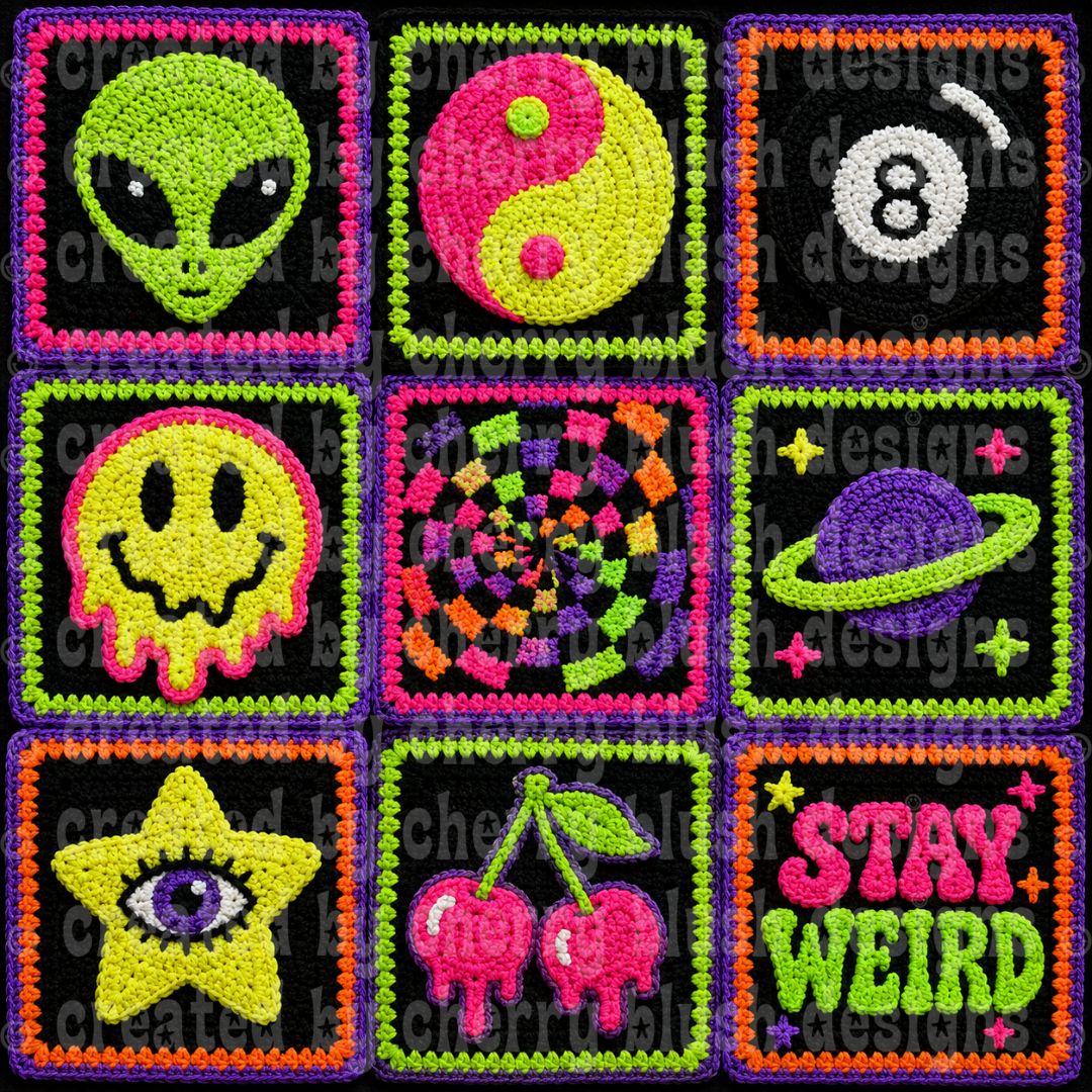 Stay Weird Crochet Seamless