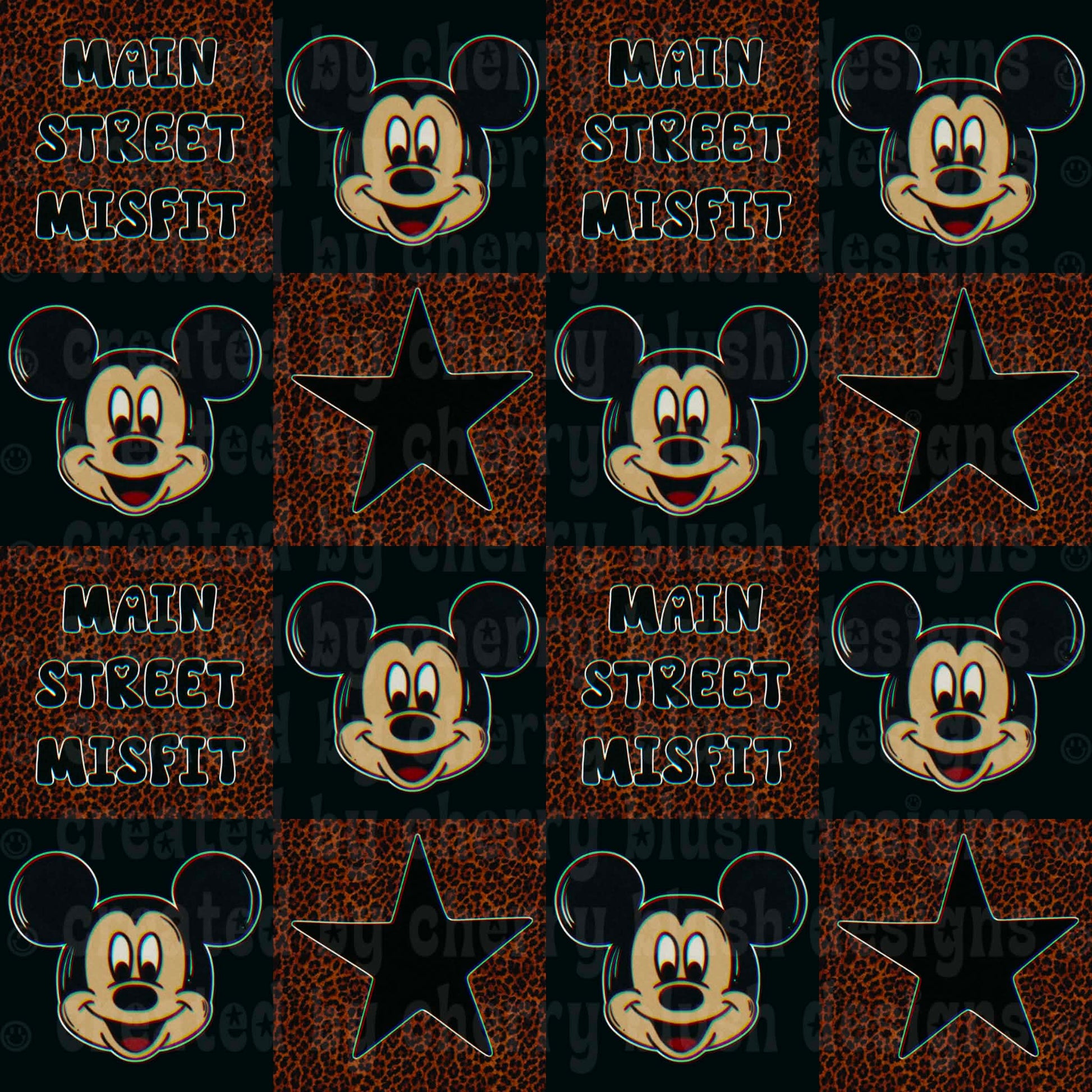 Main Street Misfit Seamless Pattern