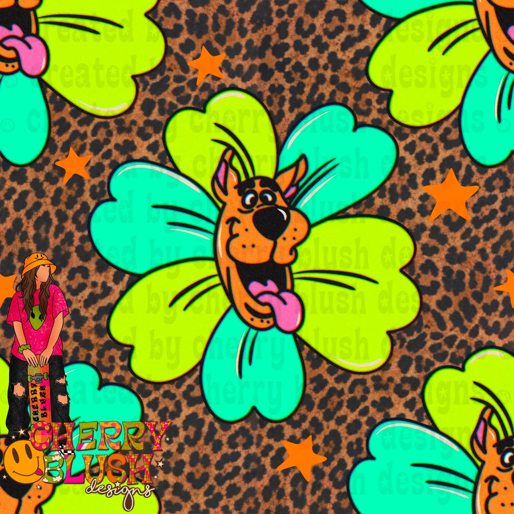 Neon Retro Seamless Files | Bright Cartoon Style Patterns | Leopard, Stars & Color Block Digital Designs