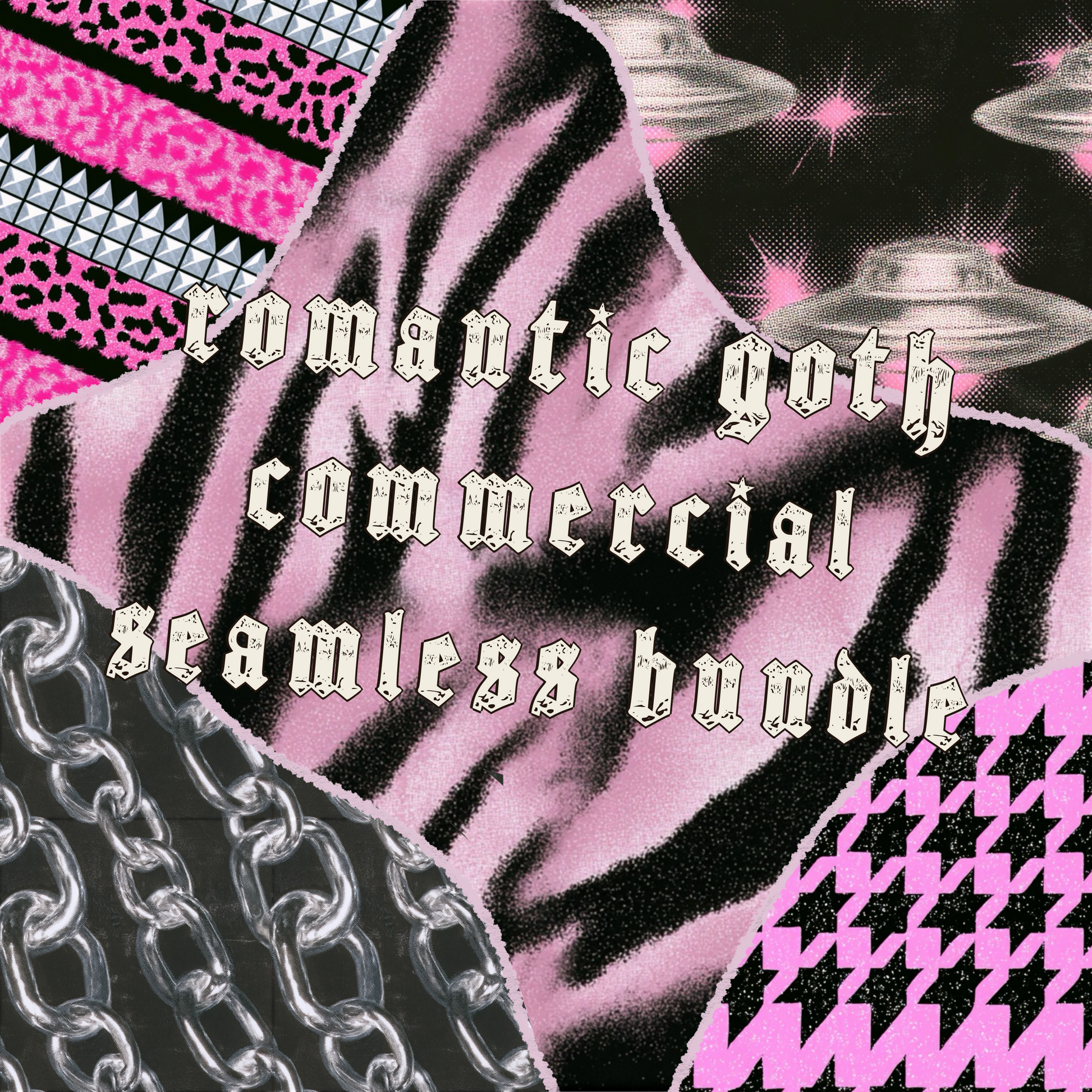 romantic goth commercial seamless bundle