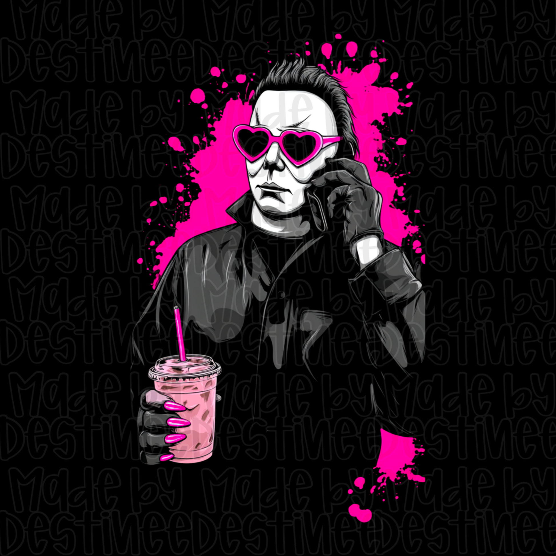 🖤 Michael Meyers Baddie – Horror Slasher PNG for Black Backgrounds
