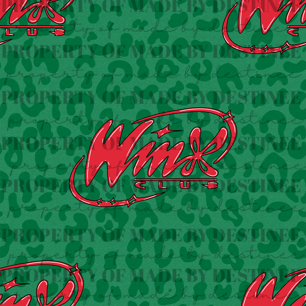 ✨ Winx Club Christmas Seamless Pattern Bundle | Retro Holiday PNG Backgrounds | Checkerboard, Animal Print & Grunge Variants