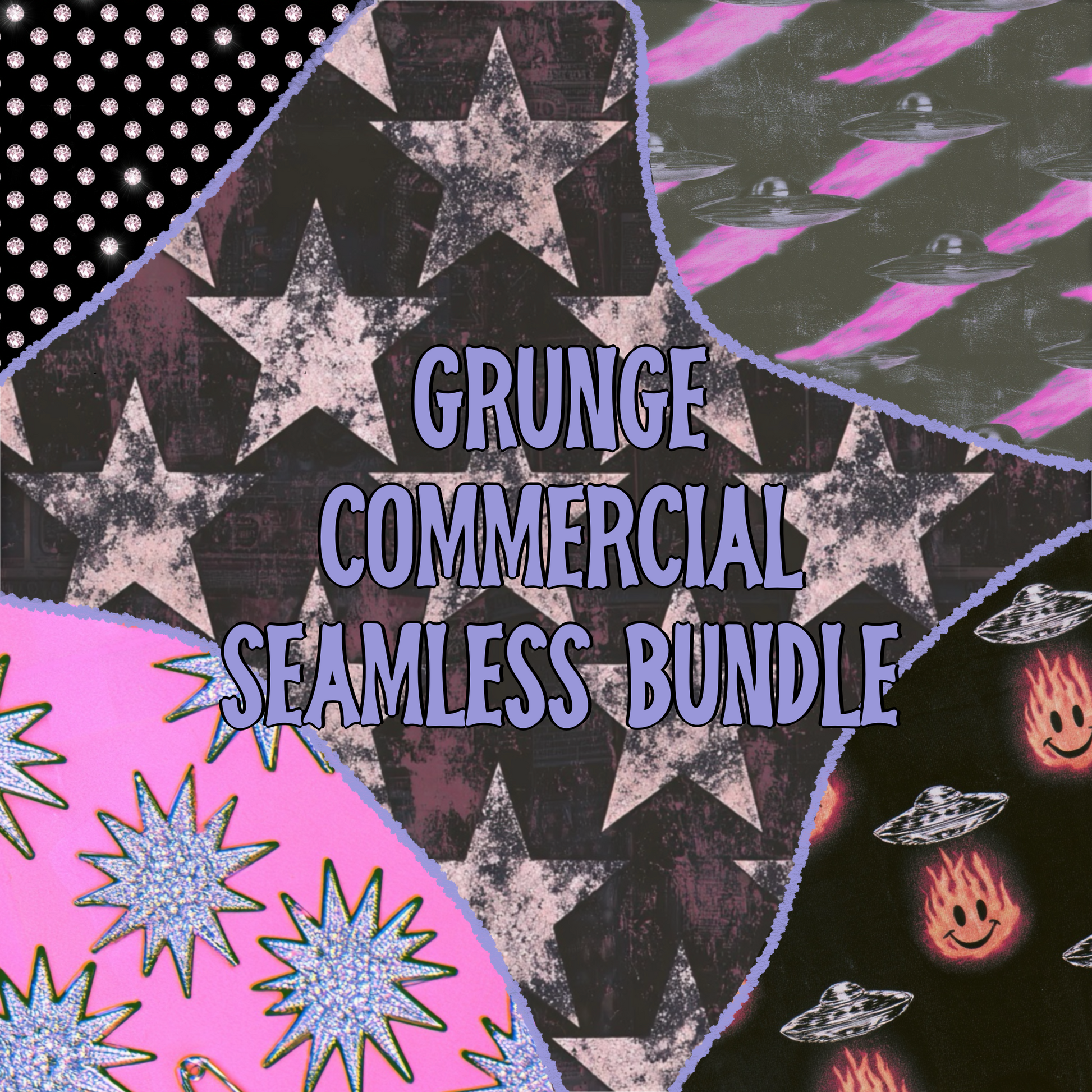 grunge commercial seamless bundle