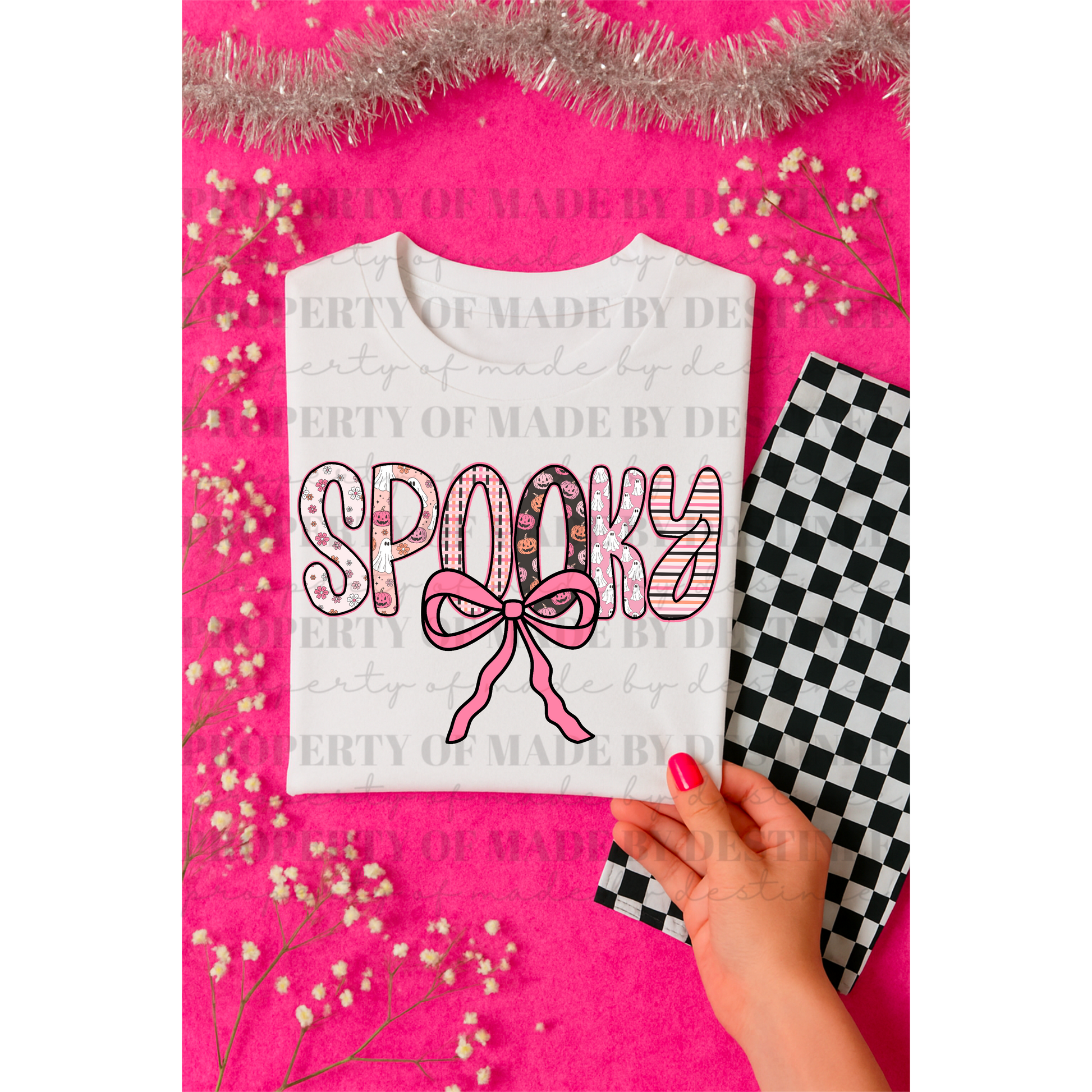 Pink Spooky Halloween Sublimation PNG | Cute Ghost Pumpkin Digital Download