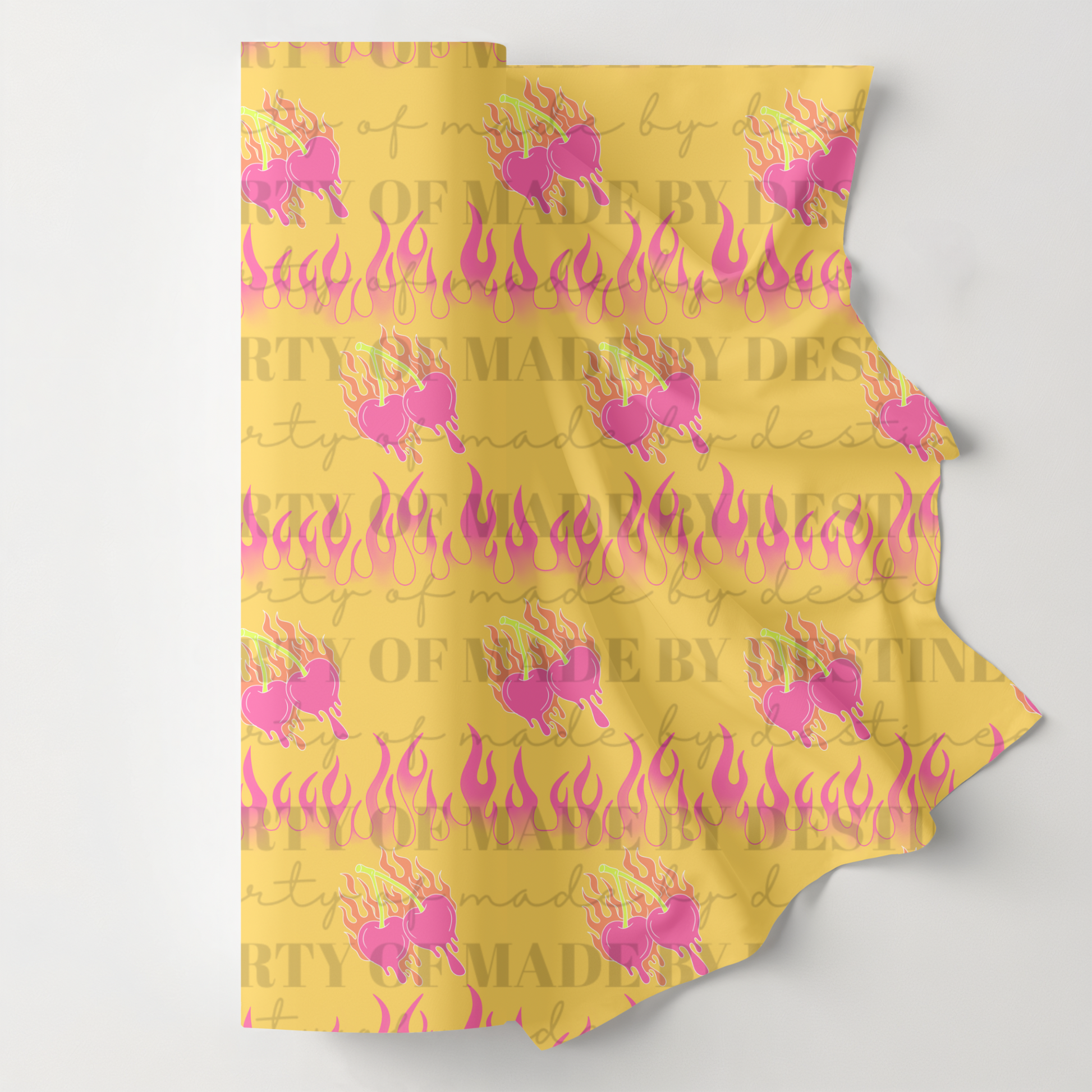 Flaming Heart Seamless PNG