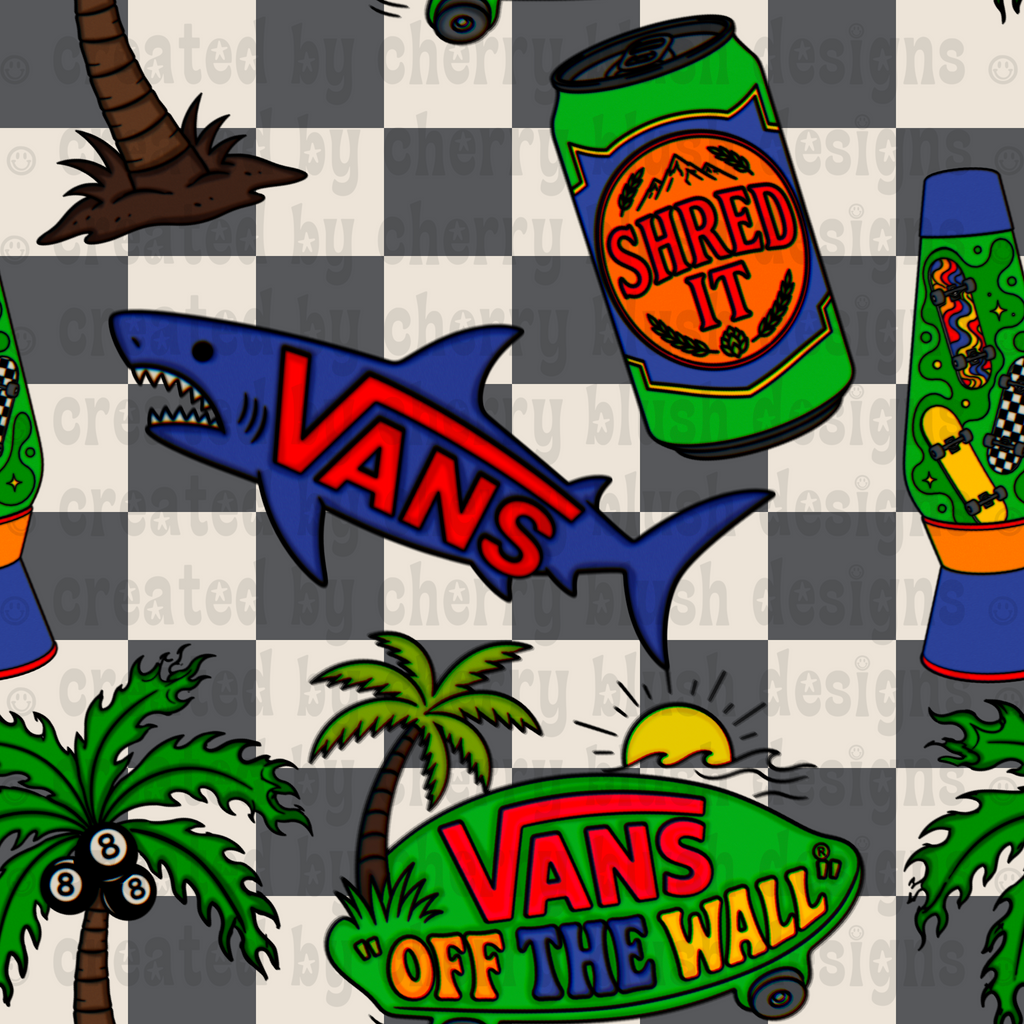 Retro Skate Vibes PNG | Summer Skate Aesthetic | Colorful Graphic | Digital Download