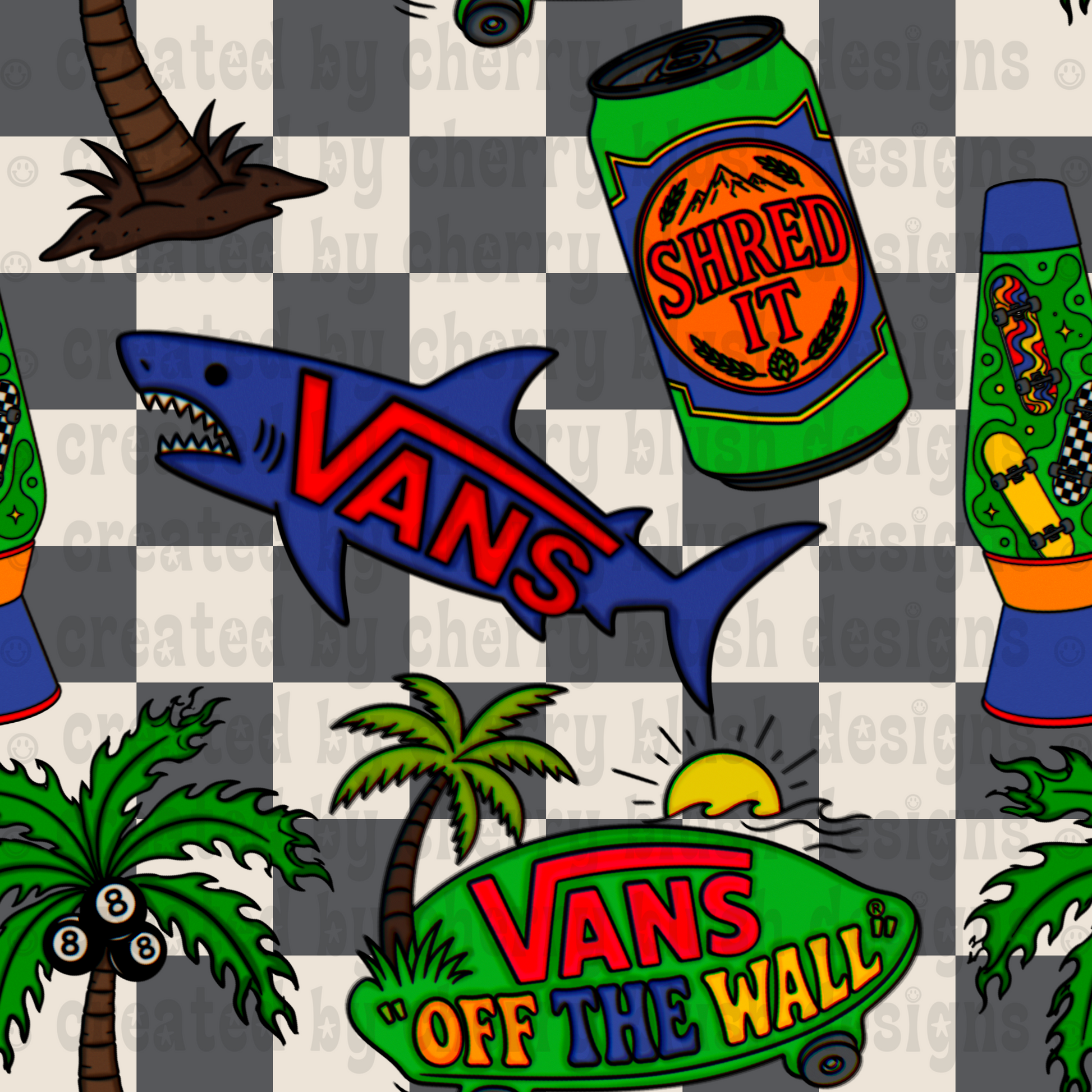 Retro Skate Vibes PNG | Summer Skate Aesthetic | Colorful Graphic | Digital Download