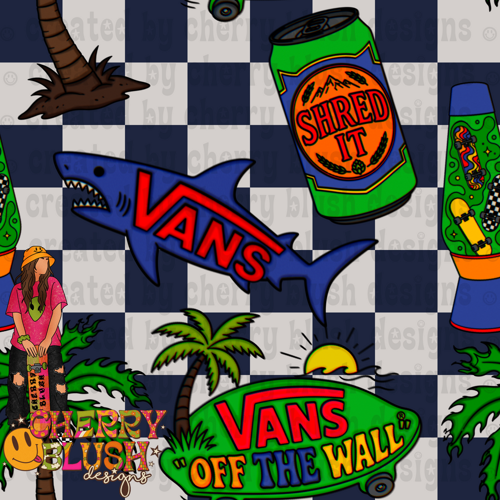 Retro Skate Vibes PNG | Summer Skate Aesthetic | Colorful Graphic | Digital Download