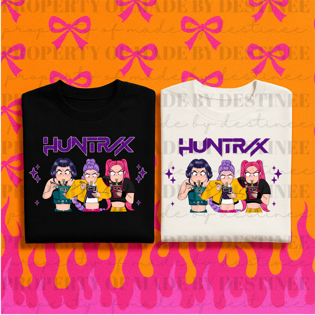 HUNTRX Trio Anime Ramen PNG | Edgy Noodle Girl Clipart | Digital Download KPDH, kpop demom hunters
