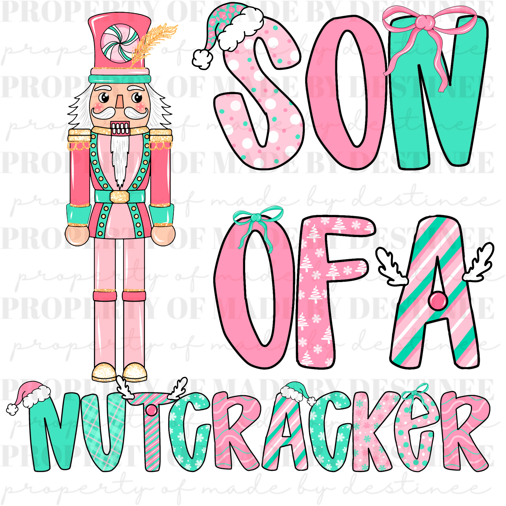 Son of a Nutcracker PNG | Funny Christmas Nutcracker Sublimation Design | Holiday Digital Download