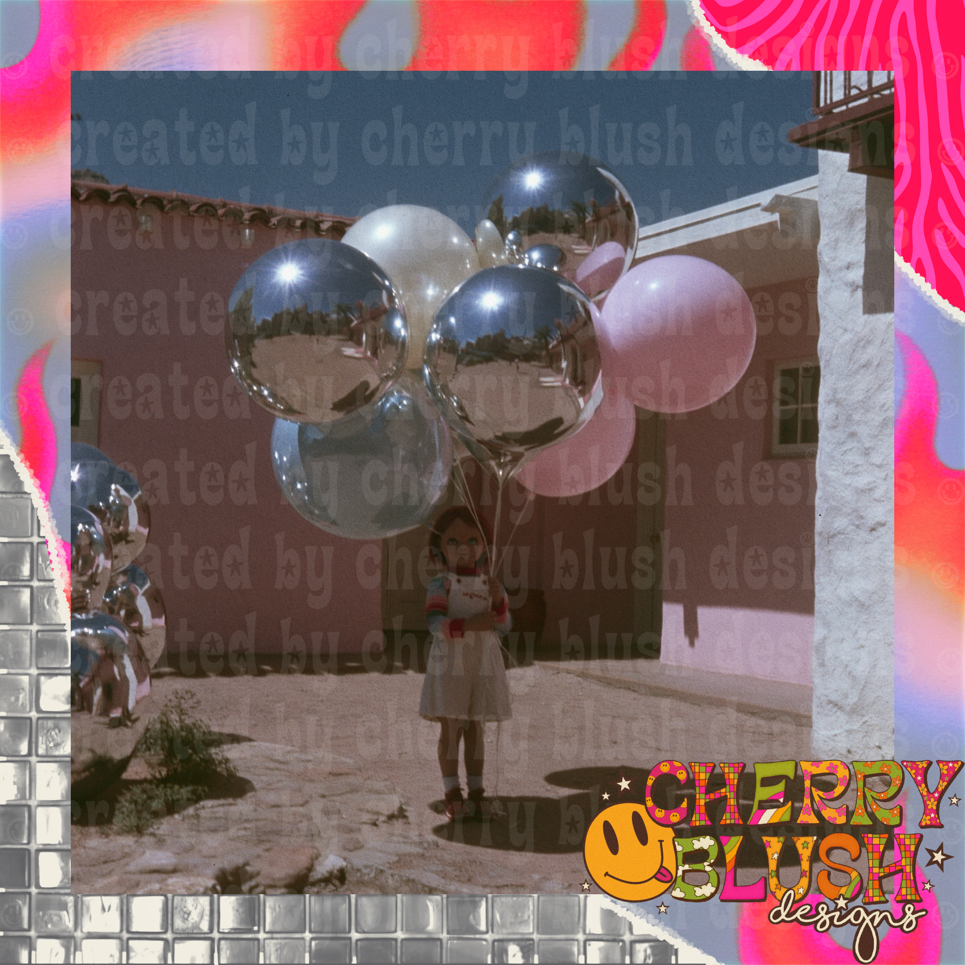 Vintage Balloon Girl PNG | Dreamy Childhood Aesthetic | Commercial Use PNG