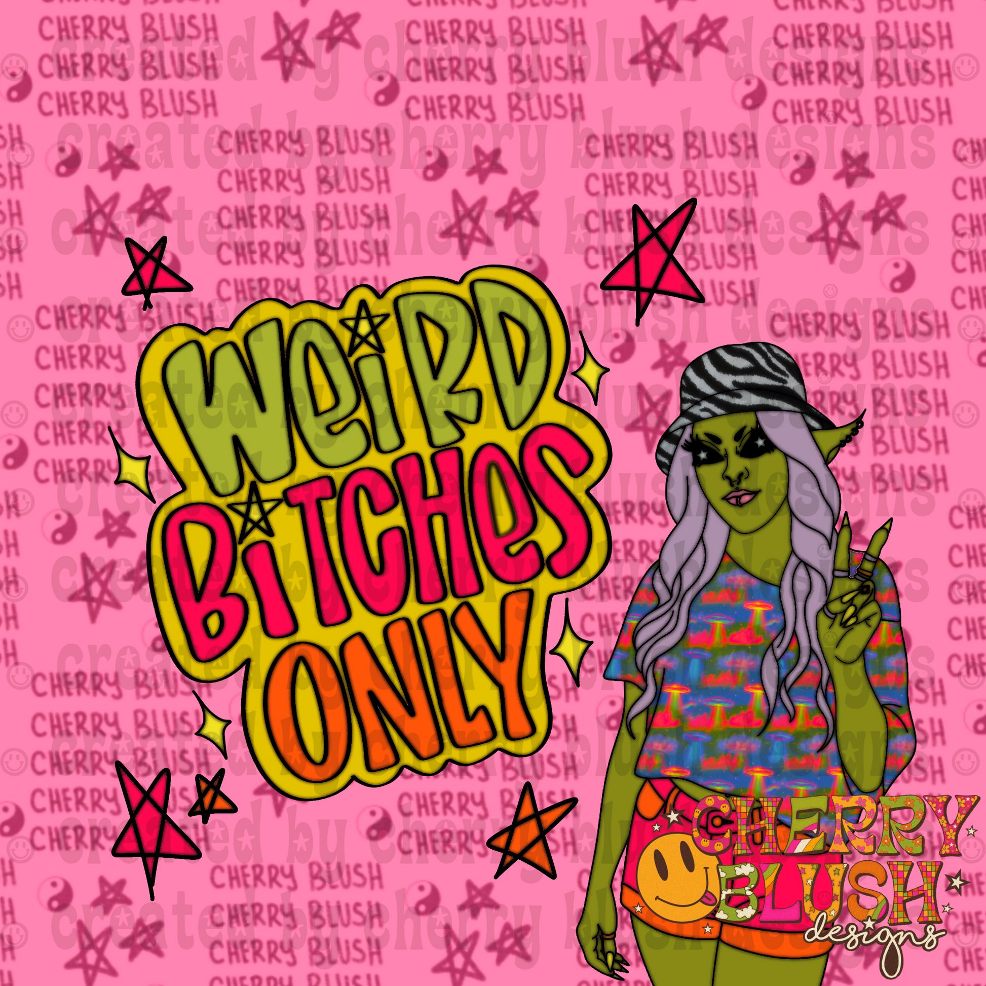 Weird Bitches Only PNG