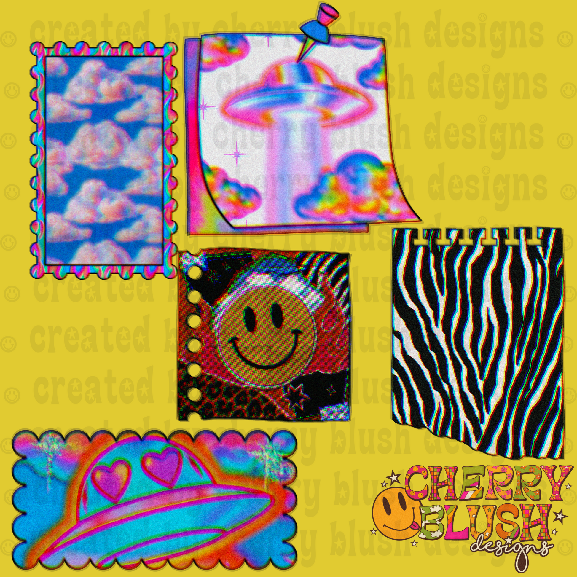 5 Pack Stationary Clip Art