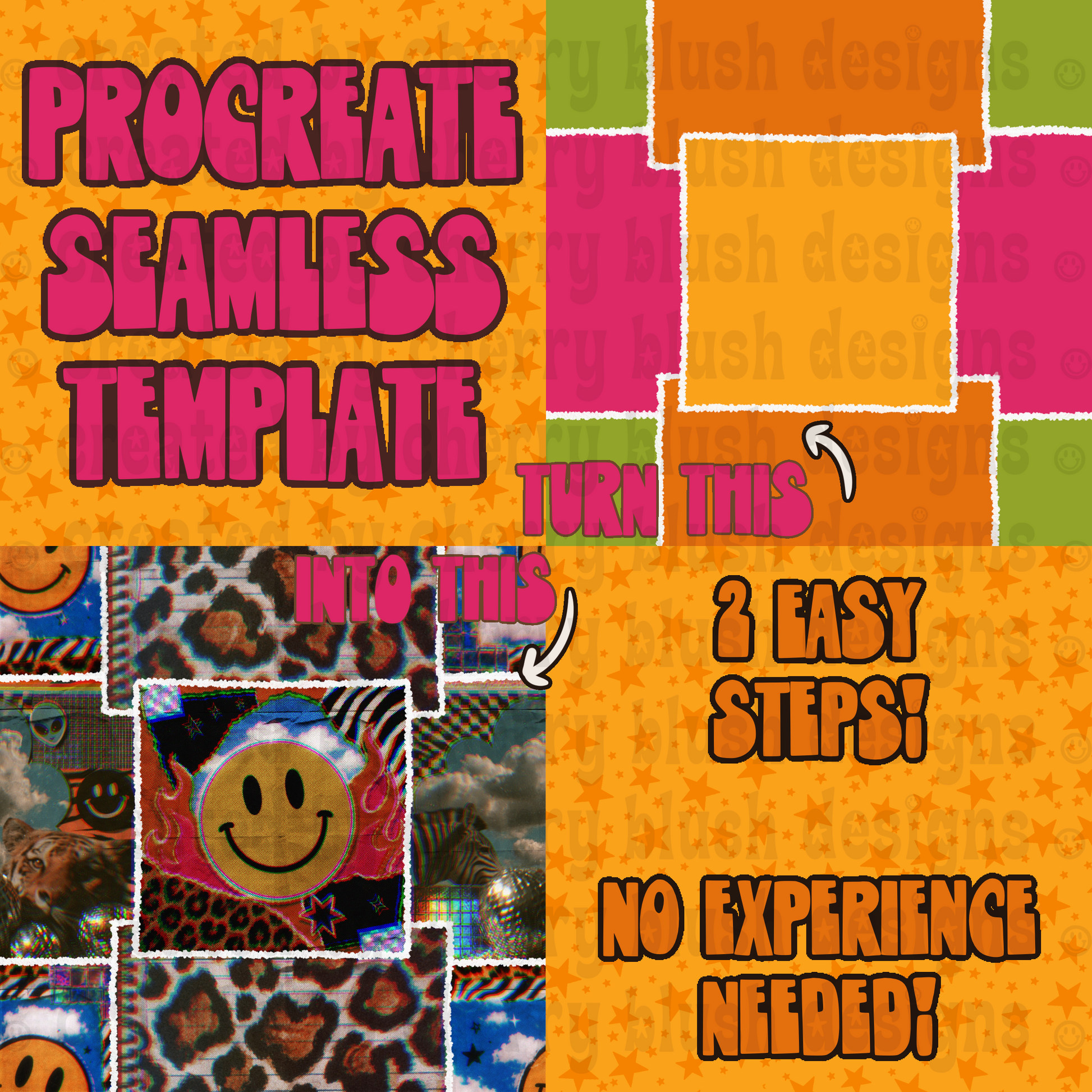 Procreate Square Seamless Template