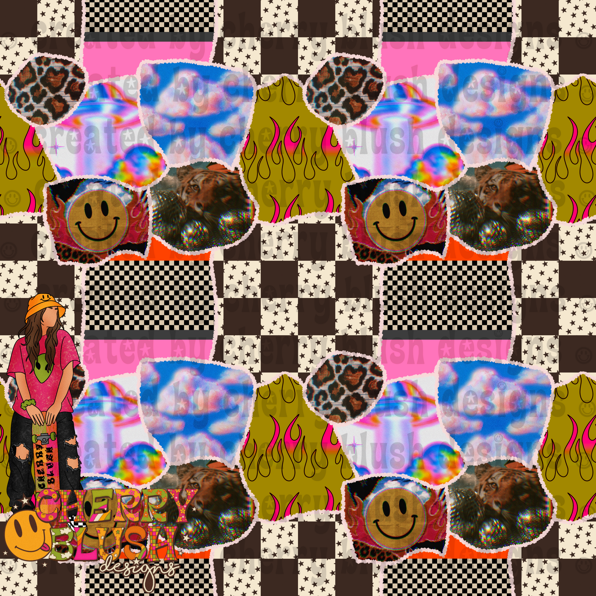 Trendy Scrapbook Seamless
