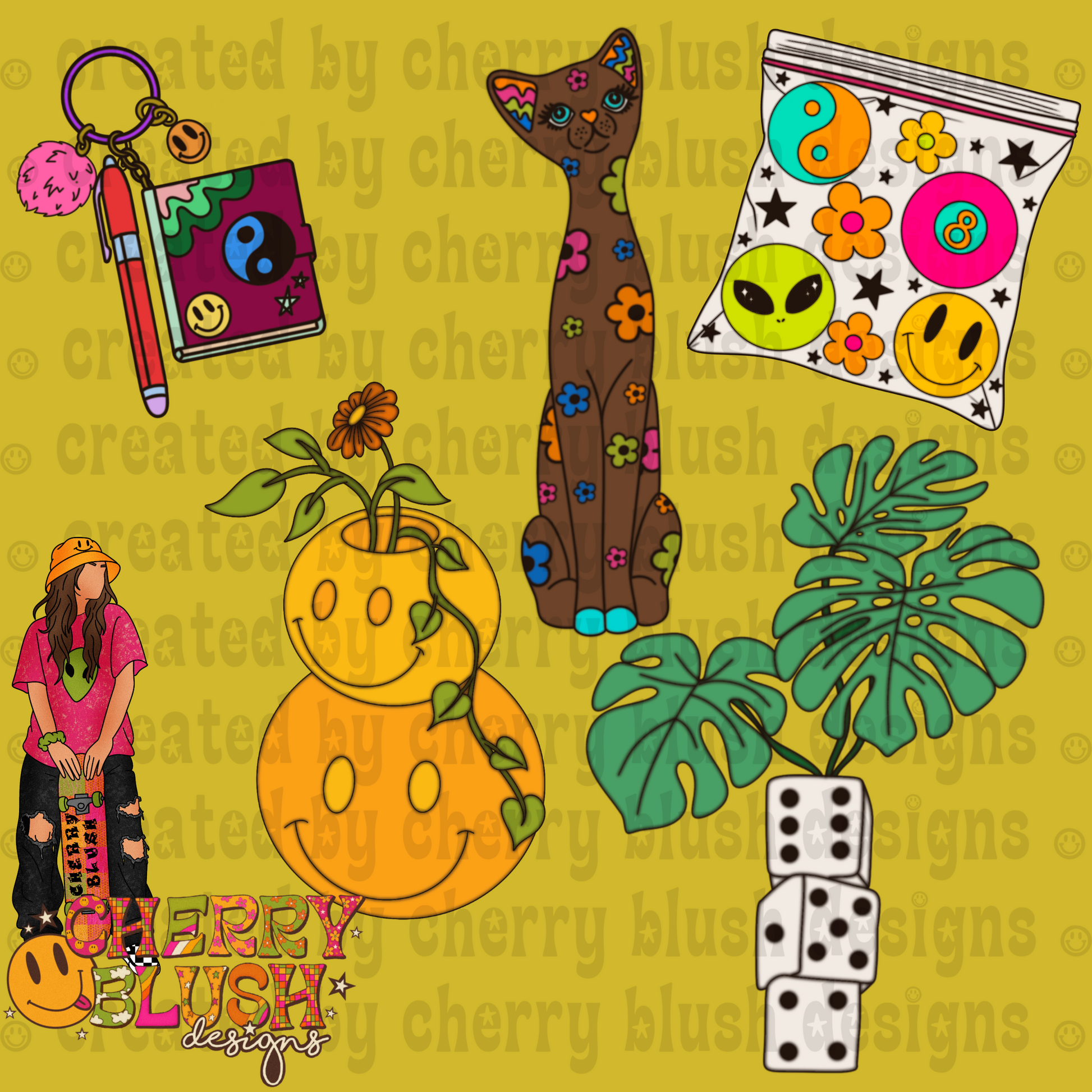 5 Pack Chic Clip Art