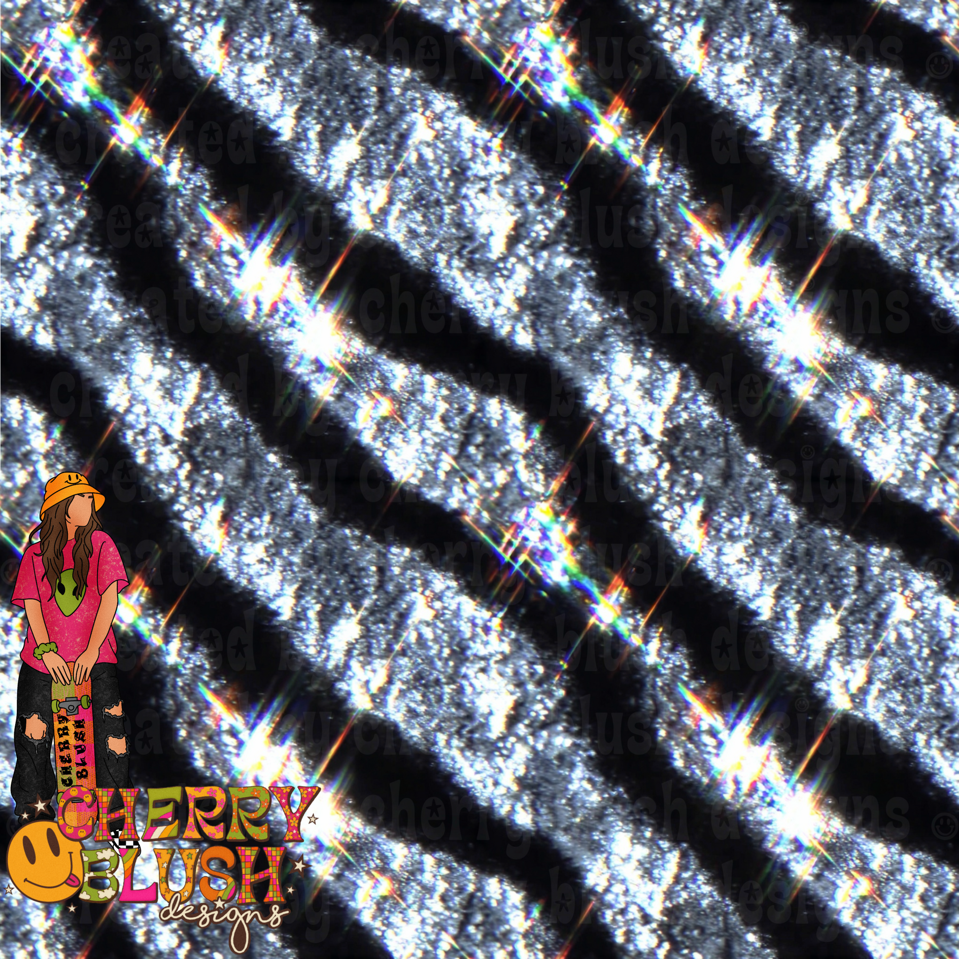 Silver Crushed Diamond Glitter Seamless PNG | Luxury Sparkle Digital Paper