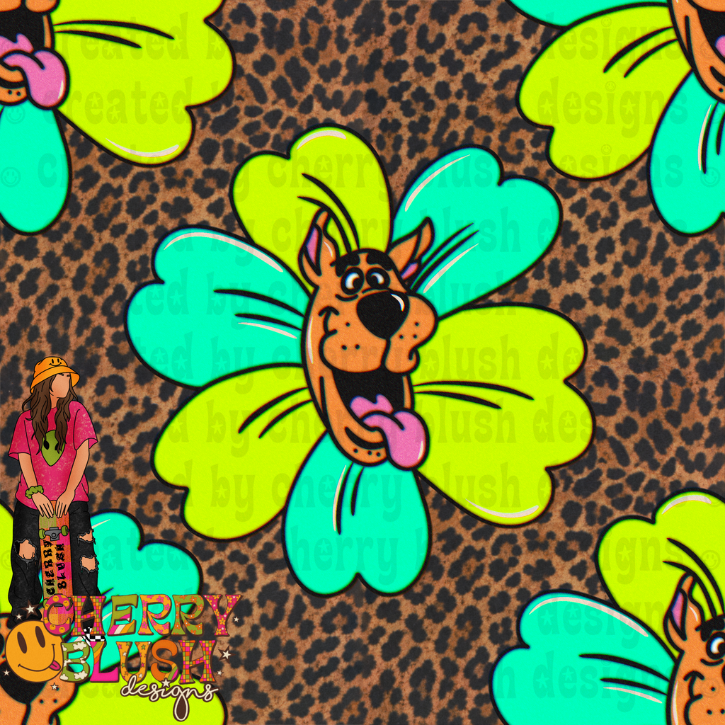 Neon Retro Seamless Files | Bright Cartoon Style Patterns | Leopard, Stars & Color Block Digital Designs