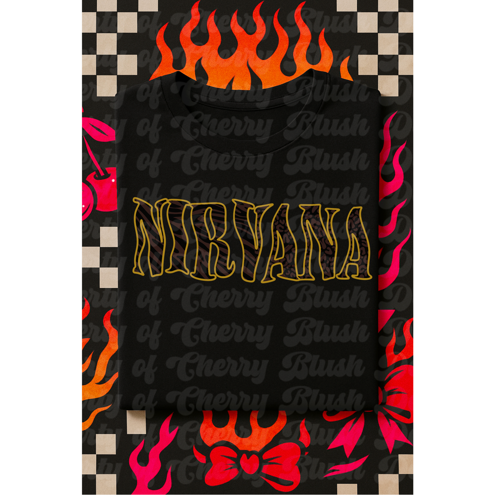 🔥 Custom Name Outline PNG – Flame Checker Aesthetic | CBD x RGH collab