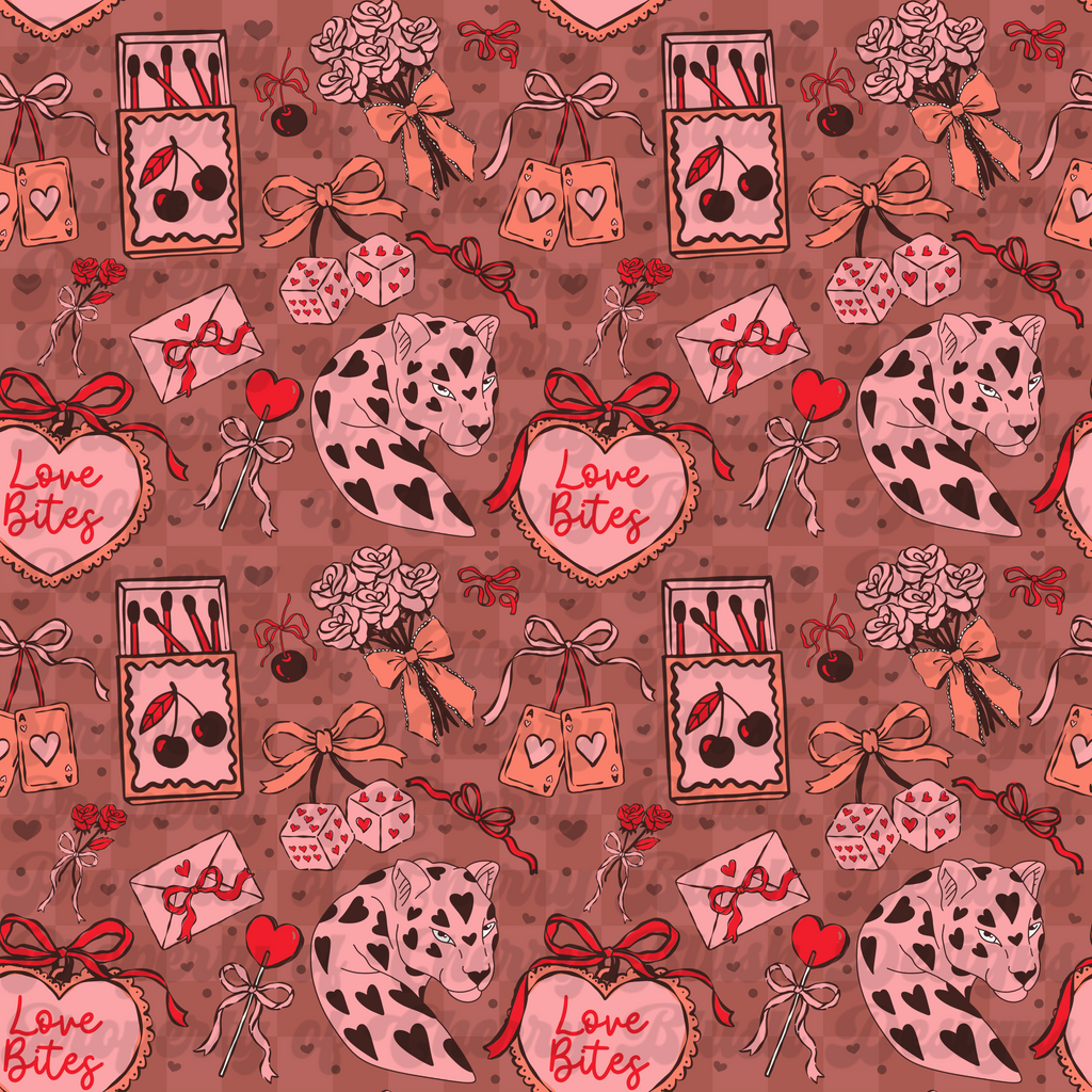 Love Bites Coquette Valentine Seamless Pattern | CBD x RGH collab