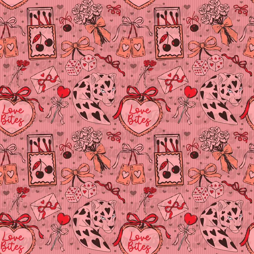 Love Bites Coquette Valentine Seamless Pattern | CBD x RGH collab