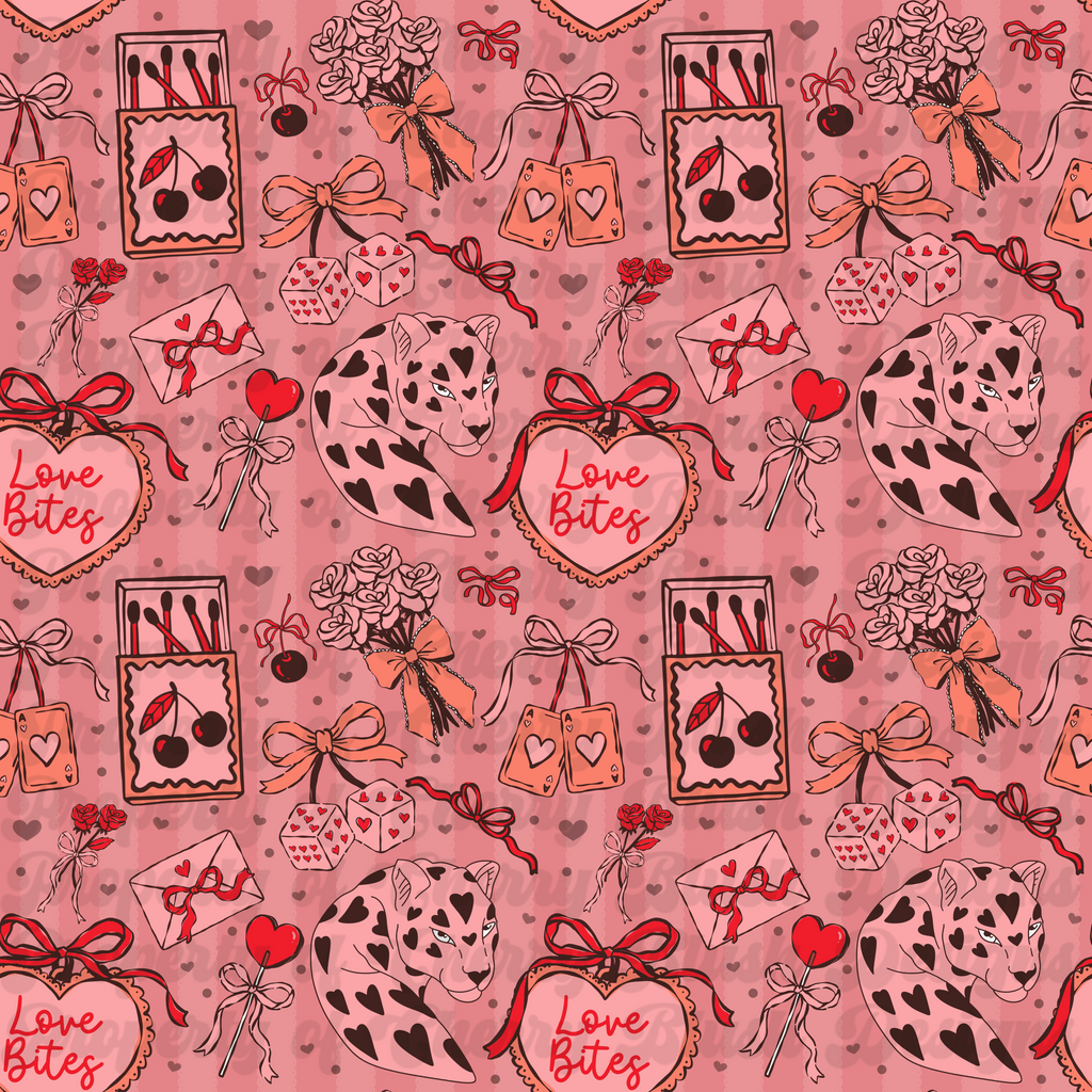 Love Bites Coquette Valentine Seamless Pattern | CBD x RGH collab
