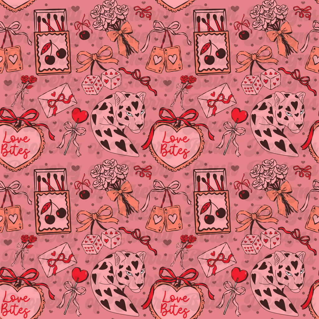Love Bites Coquette Valentine Seamless Pattern | CBD x RGH collab