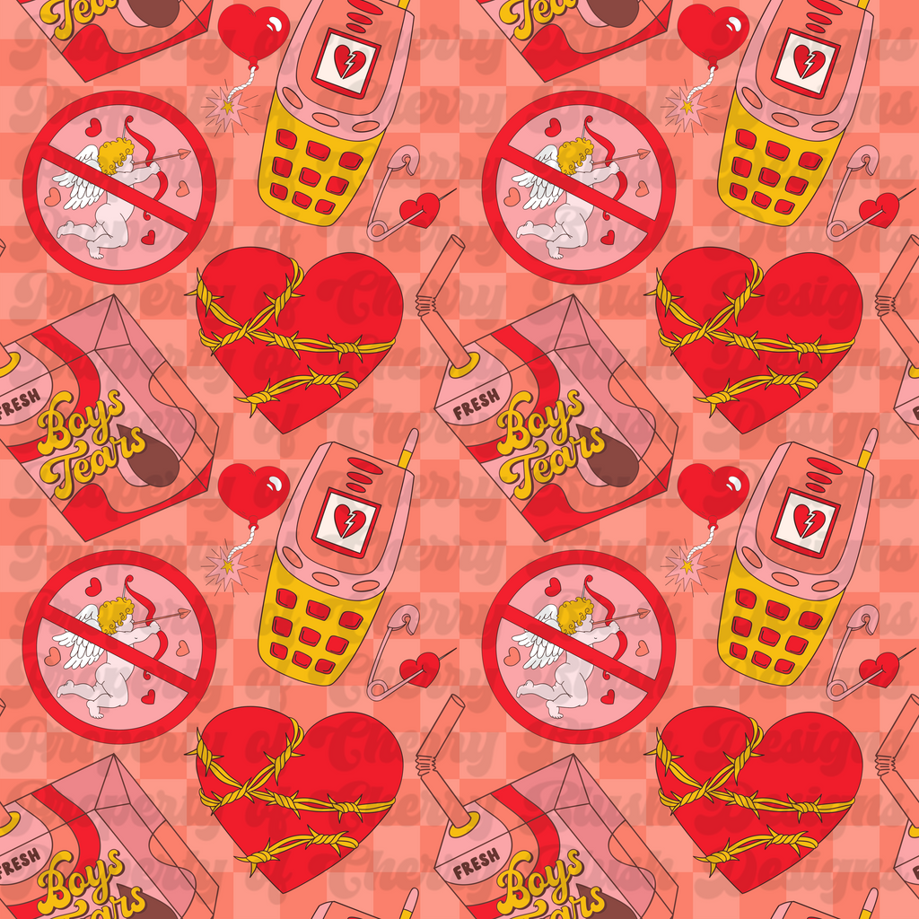 Anti-Valentine Chaos Seamless Pattern | CBD x RGH collab