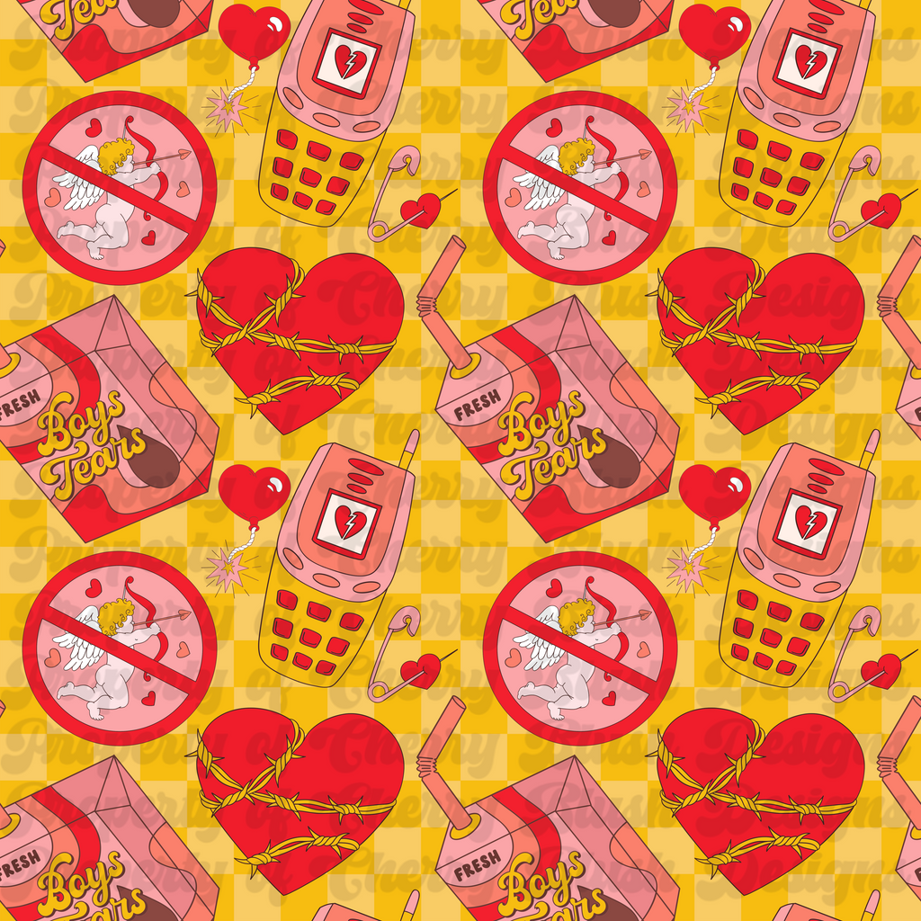 Anti-Valentine Chaos Seamless Pattern | CBD x RGH collab