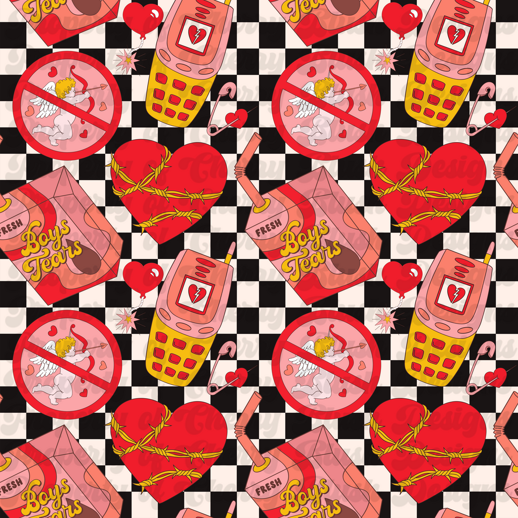 Anti-Valentine Chaos Seamless Pattern | CBD x RGH collab