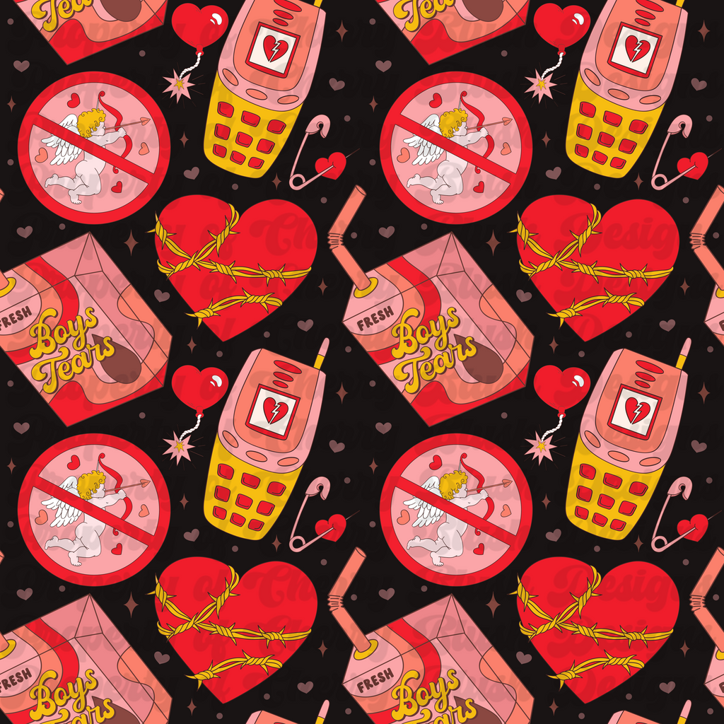 Anti-Valentine Chaos Seamless Pattern | CBD x RGH collab