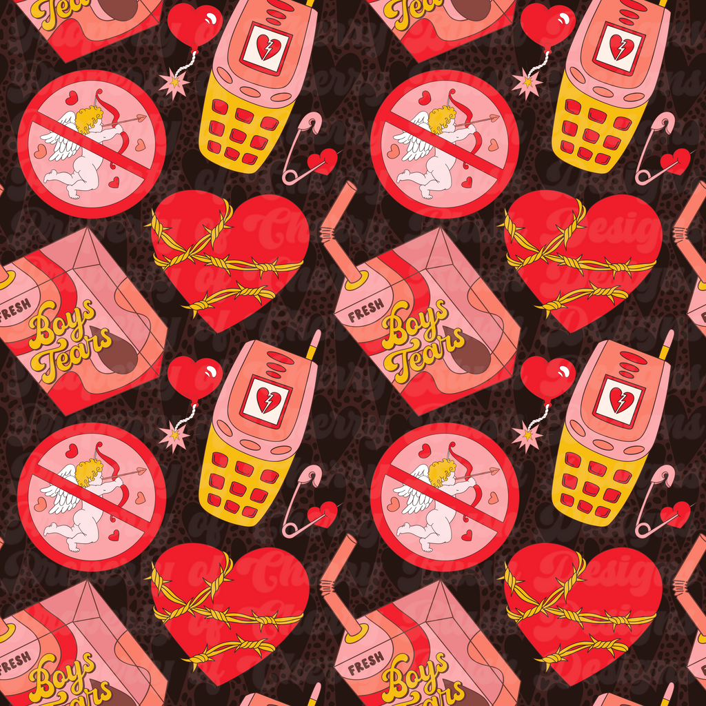 Anti-Valentine Chaos Seamless Pattern | CBD x RGH collab