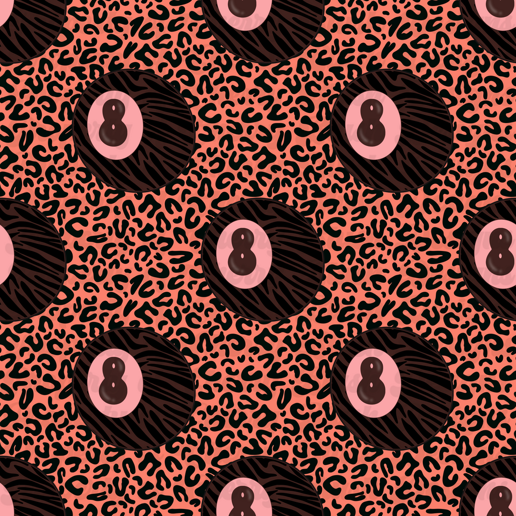 Retro 8-Ball Valentine Seamless Pattern | CBD x RGH collab