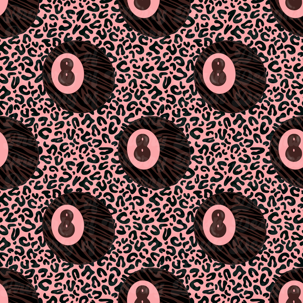 Retro 8-Ball Valentine Seamless Pattern | CBD x RGH collab