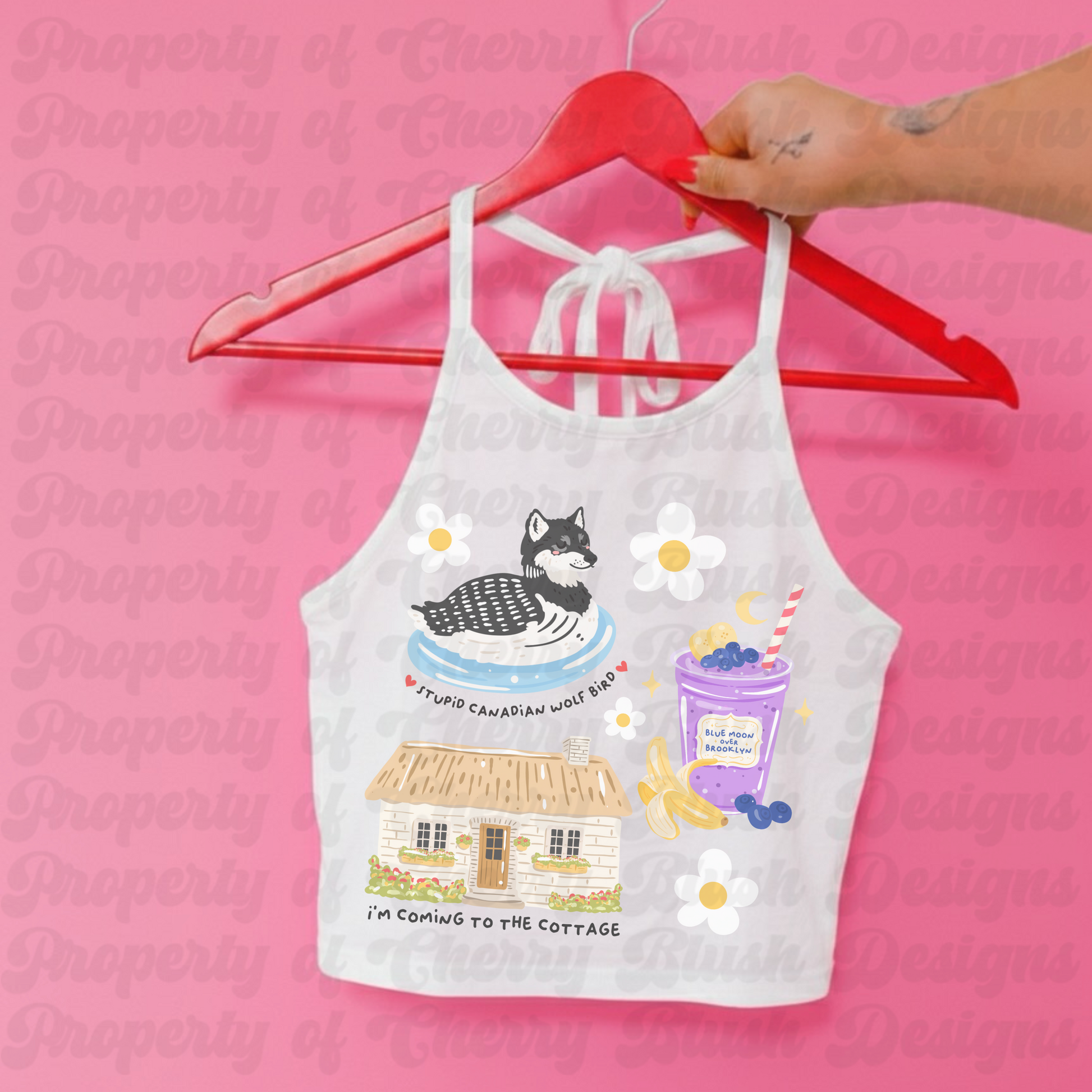 Cottage Summer Wolf PNG | Funny Bookish Graphic Shirt Design