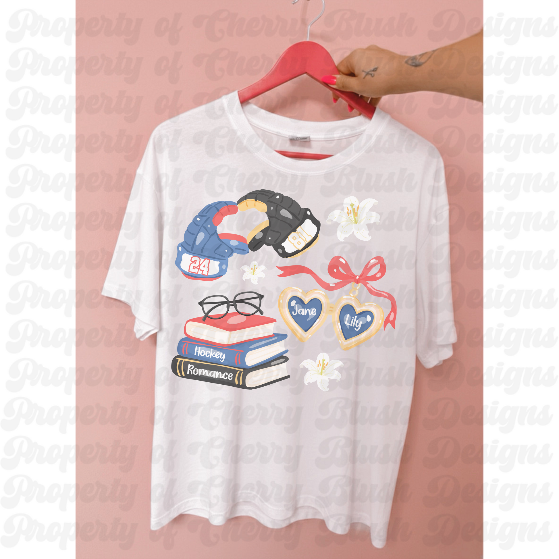 Hockey Romance PNG | Bookish Sports Shirt Design